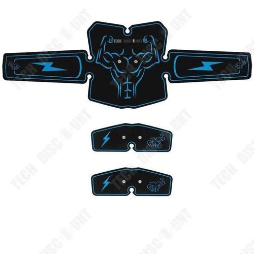 Ceinture De Fitness - Td® - Massage Abdominal - 6 Modes - Ensemble De 3 Pièces - Blanc