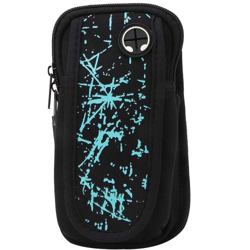 Brassard De Sport Portable Pour Activites De Plein Air, Pochette Multifonctionnelle Pour Telephone Portable, Sac Portefeuille (Bleu)