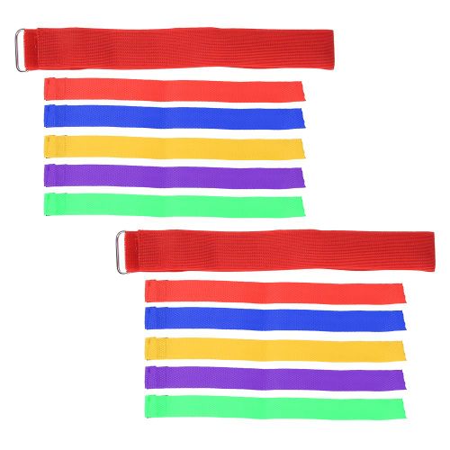 Bande elastique pour la course a pied, jouet de jeu familial, pour parents et enfants, rouge