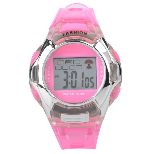 Montres-Bracelets Electroniques Multifonctions, Montres De Sport Numeriques Lumineuses Pour Enfants, Garcons Et Filles (Rose)