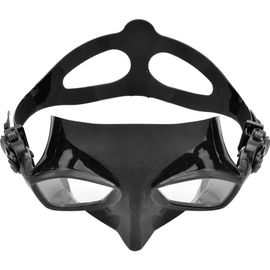 Masque De Plongee Sous-Marine Antibuee A Grand Cadre Pour Adultes (Noir)