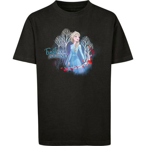 F4nt4stic T-Shirt 'disney Frozen 2 Trust Your Journey'  Bleu Clair / Rouge / Noir / Blanc