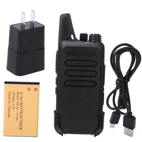 Talkie-walkie bidirectionnel 5 W, radio civile rechargeable, portable, prise US 100-240 V