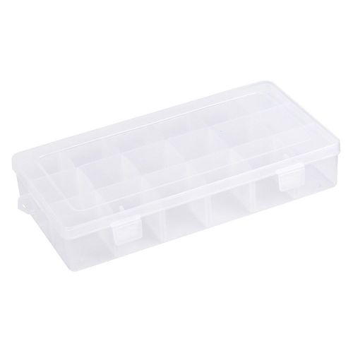 Boite de rangement pour leurres a mouches, 18 compartiments, pour materiel de peche, cuillere, hamecon, appat, petit format