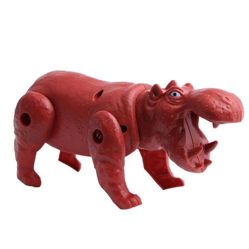 Jouet modele animal ouf collection transformer simulation hippopotame deforme enfant jouets