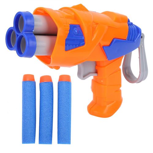 Pistolet de tir a balles souples, jeu de flechettes, cadeau d'anniversaire pour enfant (orange)