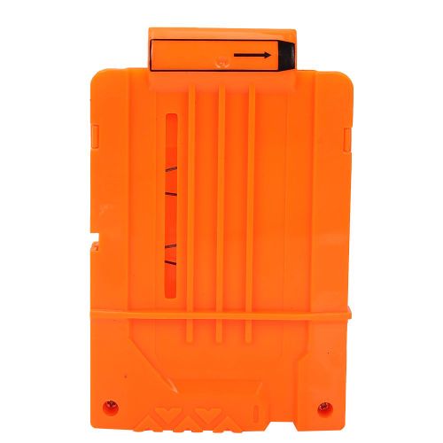 Pistolet Jouet A Chargeur De Cartouche En Plastique Avec Chargeur A Balle Souple (6 Flechettes Orange)
