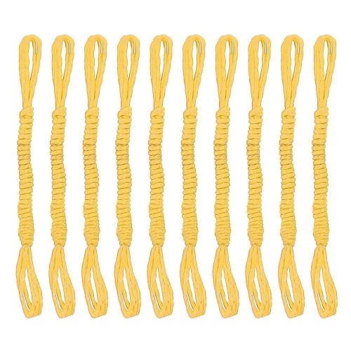 Lot de 10 flechettes pour peche au lance-pierre, accessoires de peche faits a la main (jaune)