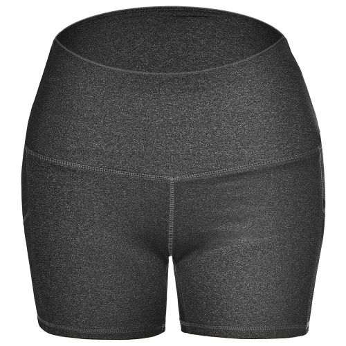 Pantalon De Sport Taille Haute Elastique Pour Femme, Short Respirant Pour Le Yoga Et La Course A Pied (Gris Lin, Taille Xxl)