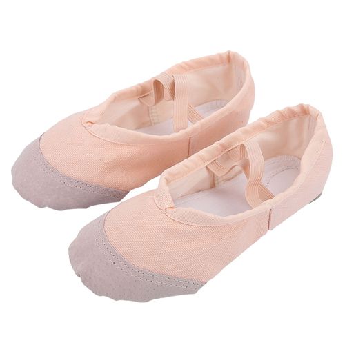 1 Paire De Chaussons De Danse En Toile Souple Pour Enfants (29)