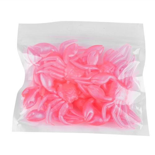 Lot De 10 Leurres Artificiels En Plastique Souple Pour La Peche En Eau Douce (Rose)