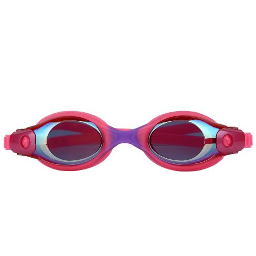 Lunettes De Natation Antibuee Galvanisees Pour Enfants, Reglables (Rose Et Violet)