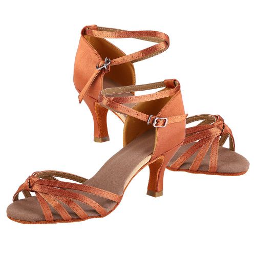 Chaussures De Danse Latine Souples Et Confortables Pour Femmes, Marron Fonce, Pointure 37