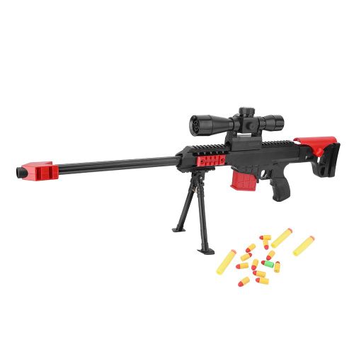 Jouet en plastique pour enfants, fusil de sniper, balles souples, pistolet blaster, jeu de tir en plein air, cadeau
