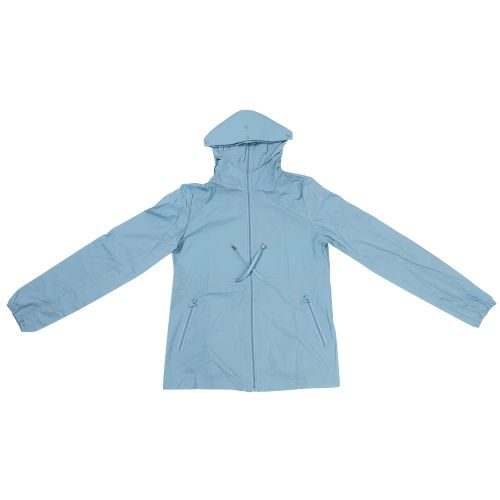 Vetements D'exterieur Pour Femmes, Protection Uv, Mi-Longs, Bord Elastique Avec Chapeau (Bleu)