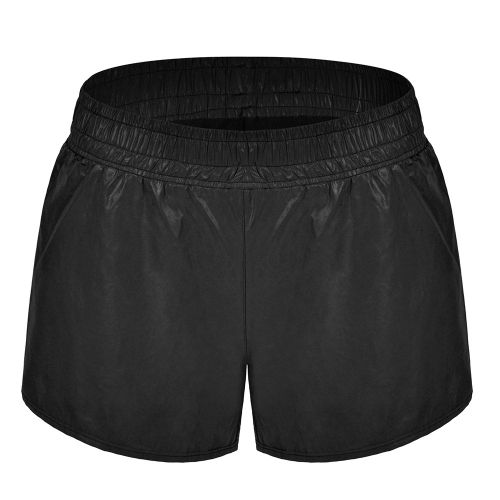 Short De Sport Respirant Pour Femme, Ideal Pour Le Yoga, La Course A Pied, La Gym (Noir, Taille S)