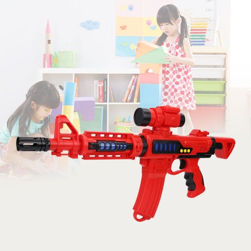 Pistolet magnetique a 36 combinaisons pour enfants, jouet a monter soi-meme, sons, lumieres, pistolet electrique pour garcons