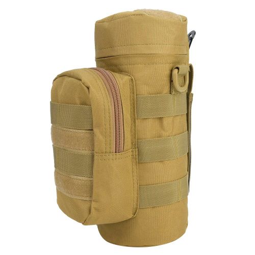 Sac banane portable pour bouteille d'eau, ideal pour l'escalade et les activites en plein air (couleur boue)