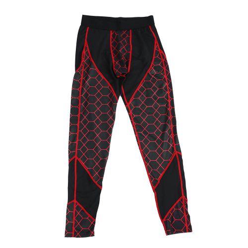Pantalon De Fitness Pour Homme, Pantalon Moulant A Sechage Rapide Et Haute Elasticite, Rouge, Taille Xxl