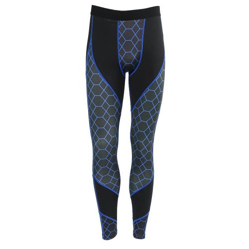 Pantalon De Fitness Pour Homme, Pantalon Moulant A Sechage Rapide Et Haute Elasticite, Bleu, Taille M