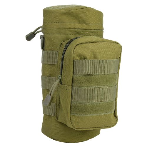 Sac banane portable pour bouteille d'eau, ideal pour l'escalade et les activites en plein air (vert militaire)
