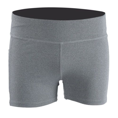 Short De Sport Elastique Et Respirant Pour Femme, Pantalon Court De Fitness, D'entrainement, De Yoga (Gris L)