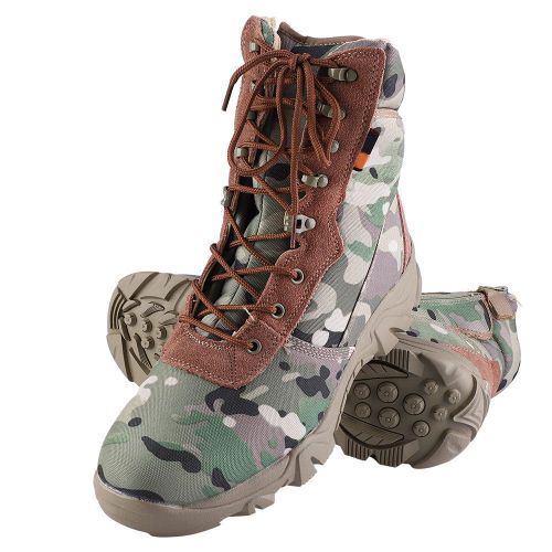 Chaussures Montantes D'exterieur, Bottes De Randonnee, Bottes De Combat Militaires, Bottes De L'armee, Camouflage, Pour Hommes Et Femmes, Pointure 43