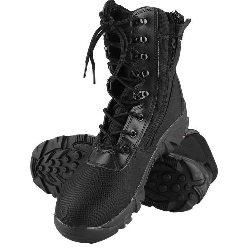 Chaussures De Randonnee Montantes Pour Homme Et Femme, Style Militaire, Style Combat, Noir, Pointure 45