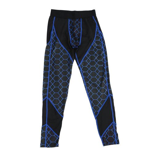 Pantalon De Fitness Pour Homme, Pantalon Moulant A Sechage Rapide Et Haute Elasticite, Bleu, Taille L