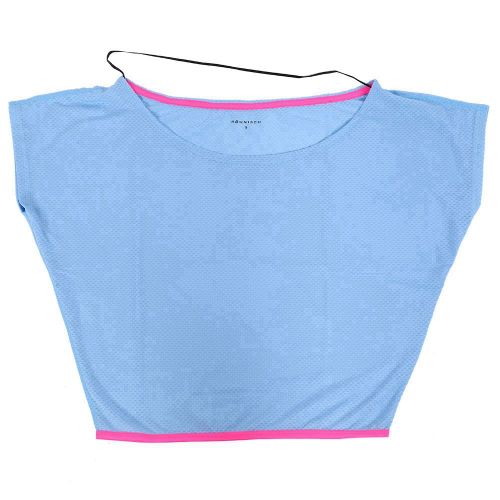 Gilet De Course A Pied Ajoure Pour Femme, Vetement De Sport Respirant Sans Manches, Ideal Pour Le Fitness, Le Yoga Et Le Sport, Bleu, Taille S