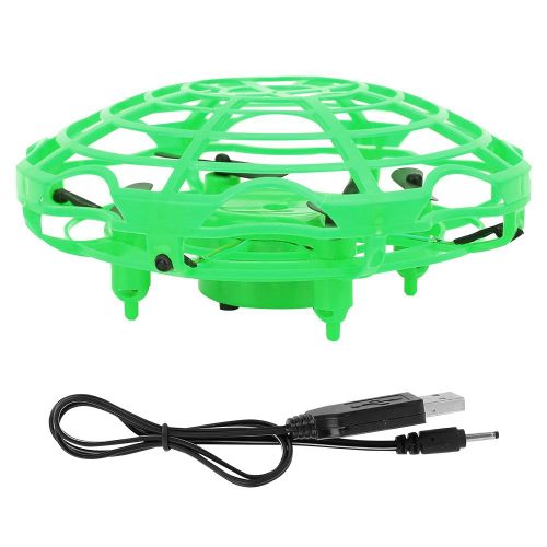 Mini avion volant a capteur OVNI rechargeable par USB, controle a la main, jouet pour enfants, vert