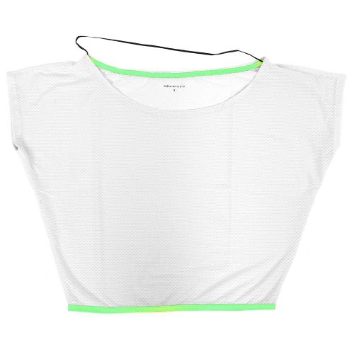 Gilet De Course A Pied Ajoure Pour Femme, Vetement De Sport Respirant Sans Manches, Ideal Pour Le Fitness, Le Yoga Et Le Fitness, Blanc, Taille L