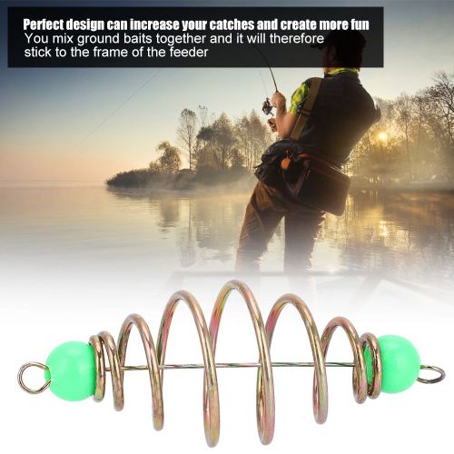 Lot De 10 Leurres De Peche A Ressort En Acier Inoxydable (M)