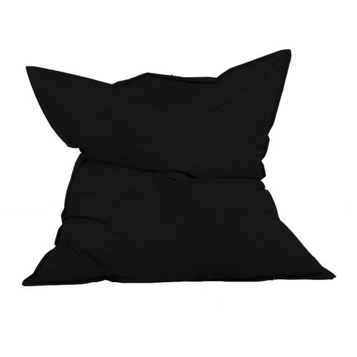 Pouf Rectangulaire D'extérieur Xxl 180x140cm Noir Moku