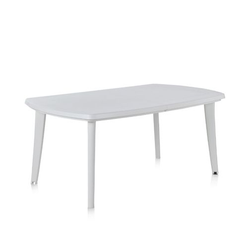 Table Extensible 4 À 8 Places Blanche 170x90x73 Atlantica