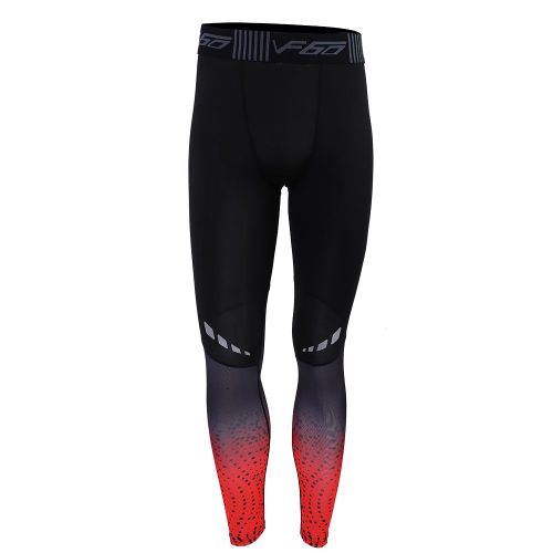 Leggings De Fitness Pour Homme, Pantalon D'entrainement, Tres Elastique, Sechage Rapide, Respirant, Epissure, Rouge (Xxl)
