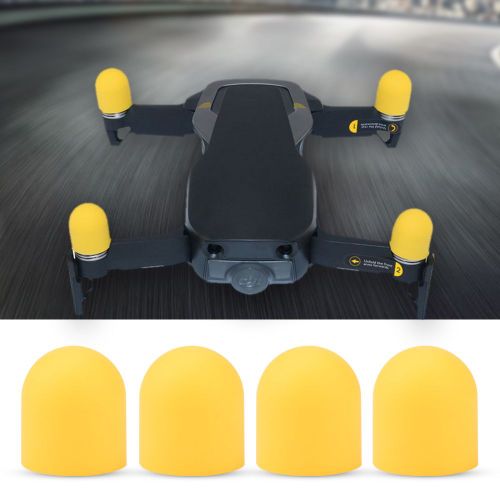Lot De 4 Capuchons De Protection En Silicone Pour Moteur De Drone Dji Mavic Air, Jaune-Qhfen
