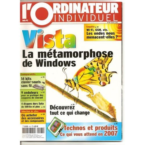 L'ordinateur Individuel  N° 191 : Vista, La Métamorphose De Windows