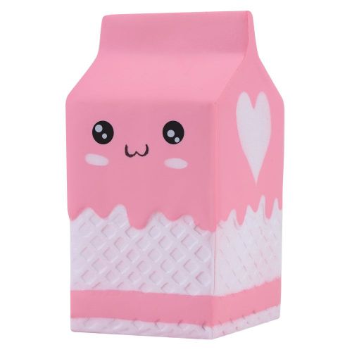boule a presser en forme de boite de yaourt mignonne, jouet anti-stress a montee lente pour enfant et adulte