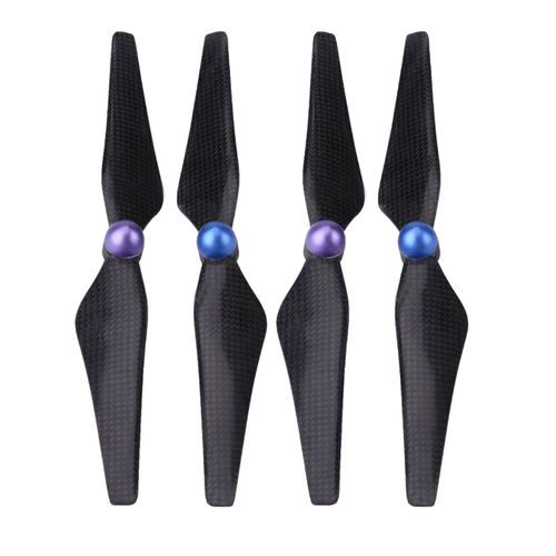 Lot De 2 Paires De Pales D'helice En Fibre De Carbone 9450 Pour Dji Phantom 2/3 (Violet Et Bleu)-Qhfen