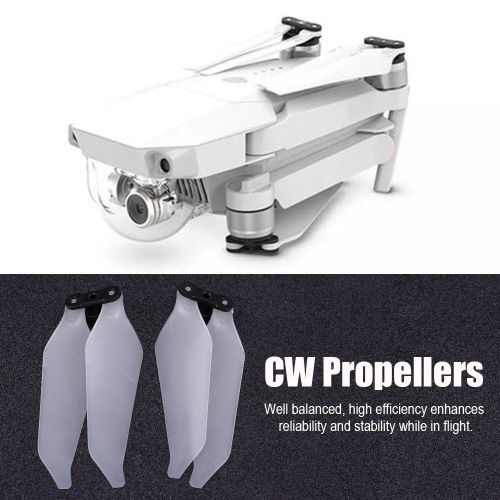 2 Paires D'helices A Demontage Rapide Silencieuses 8331, Sens Horaire Et Antihoraire, Pour Dji Mavic Pro/Platinum