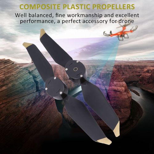 1 Paire D'helices Led 8331 A Faible Bruit Et A Demontage Rapide, Sens Horaire Et Antihoraire, Pour Dji Mavic Pro/Platinum