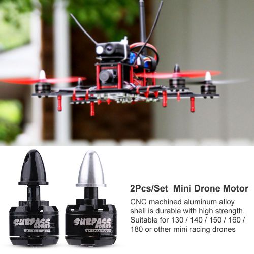 Lot De 2 Mini Drones Rc Racing Quadcopter X1406-16t 3000kv, Moteur Cw/Ccw Pour 130/140/150/160/180