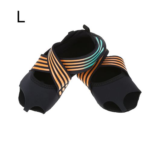 Chaussures De Yoga Antiderapantes Pour Femmes, Pilates, Barre, Danse, Orange (L 39-40)