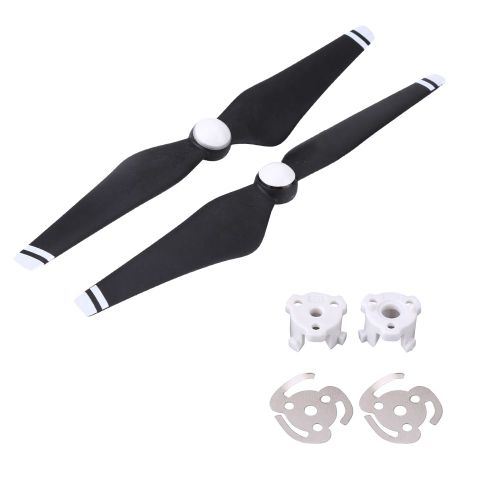 2 Paires D'helices Autobloquantes 9450s Pour Drone Dji Phantom 4 (Noir Et Blanc)-Qhfen