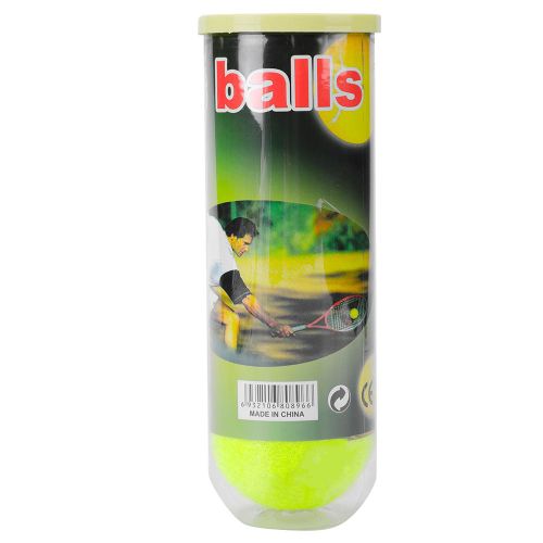 Lot De 3 Balles De Tennis En Caoutchouc Haute Resilience Et Durable Pour L'entrainement Au Tennis