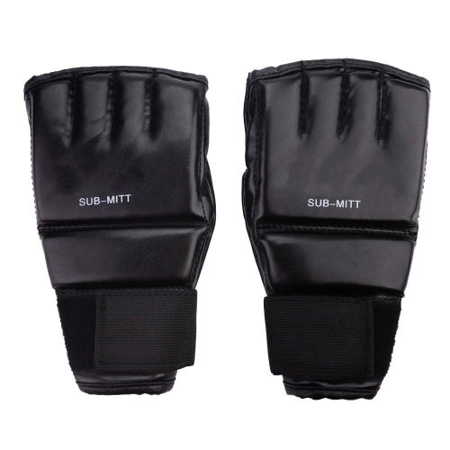 Gants De Boxe Pour Adultes, Pour Entrainement De Muay Thai, Sac De Frappe, Mitaines, Sparring, Boxe (Noir Et Rouge)