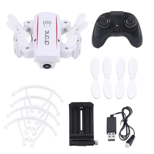 Mini Drone Quadricoptere Pliable Rc, Telecommande Wifi Fpv 2,4 Ghz, Avec Camera 720p 2mp-Qhfen