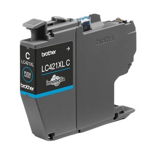 Cartouche d'encre authentique Brother LC421 Cyan - programme SECOND