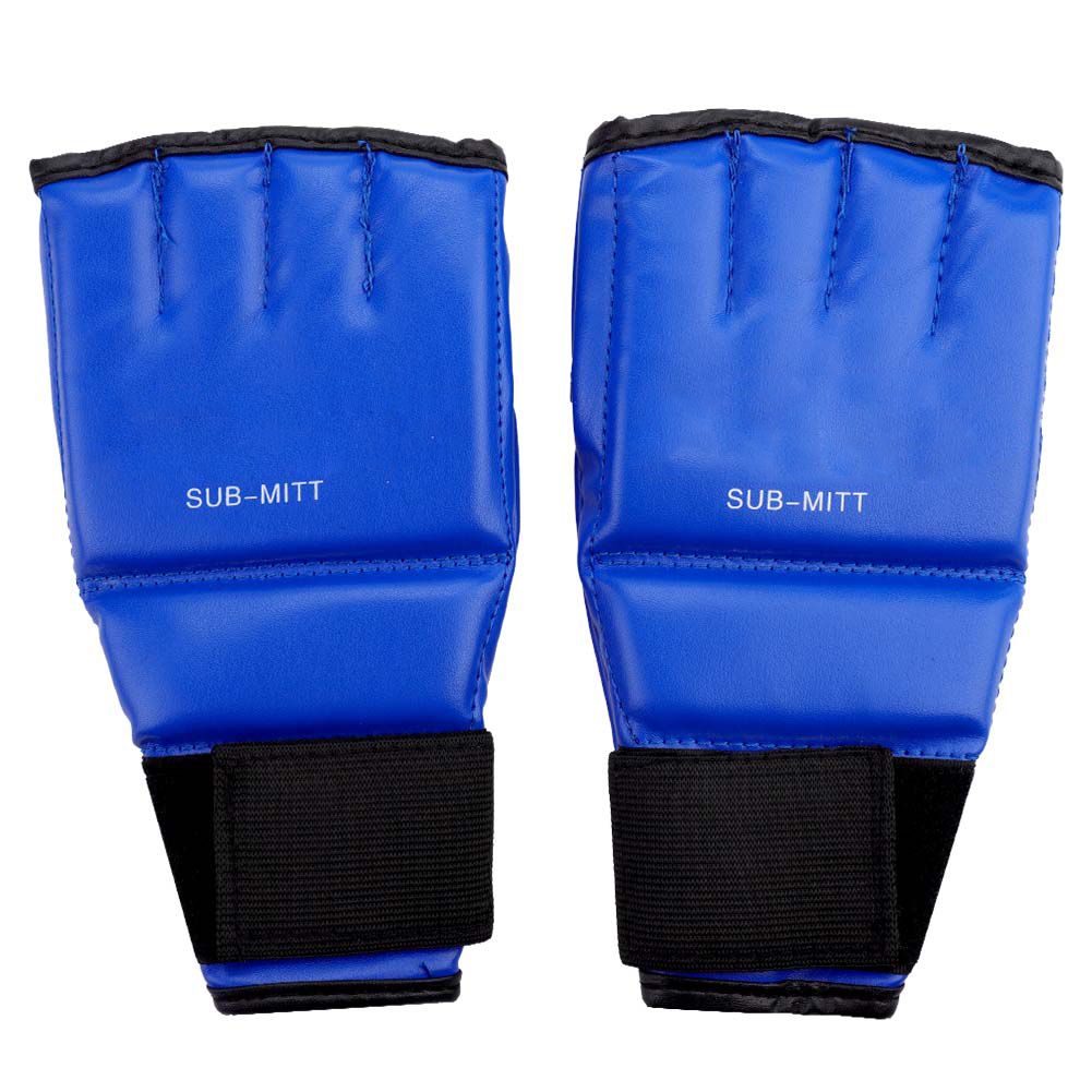 Gants De Boxe Pour Adultes, Pour Entrainement De Muay Thai, Sac De Frappe, Mitaines, Sparring, Boxe (Bleu Et Rouge)